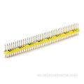 Conector de clavija de 2,54 mm, fila doble, recto, 80P